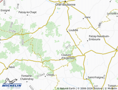 Mapa MICHELIN Villemain - ViaMichelin