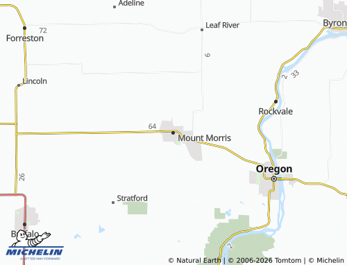 Mapa MICHELIN Mount Morris - ViaMichelin