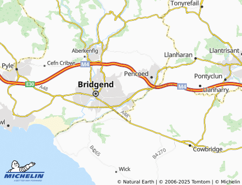 MICHELIN Brackla map - ViaMichelin
