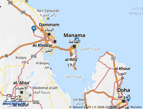 Mapa MICHELIN al-Janoubiyyah - ViaMichelin