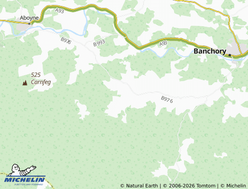 Carte MICHELIN Finzean - ViaMichelin
