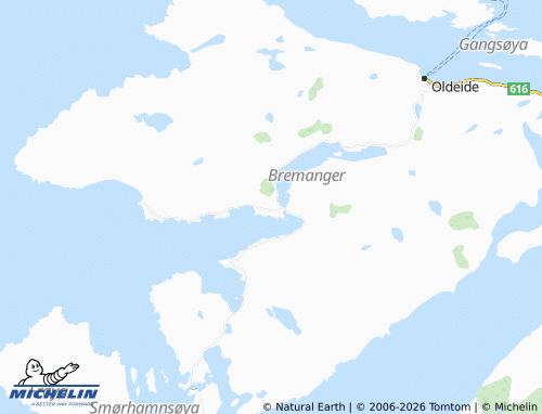 MICHELIN-Landkarte Bremanger - ViaMichelin
