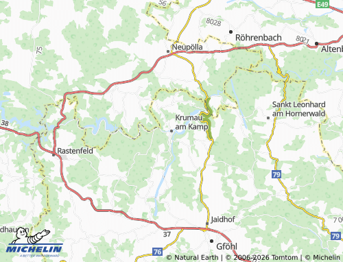 MICHELIN Krumau am Kamp map - ViaMichelin