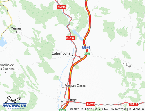 Kaart MICHELIN Calamocha - ViaMichelin