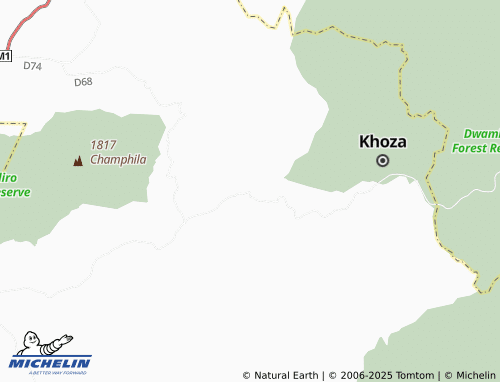 MICHELIN Makhuwila Nkhoma map - ViaMichelin
