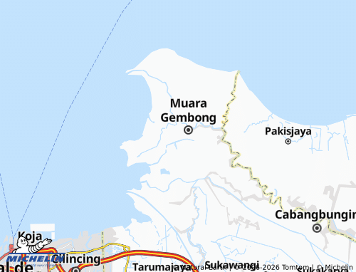 Carte MICHELIN Pantai Mekar - ViaMichelin
