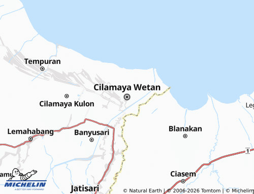 Carte MICHELIN Cilamaya Wetan - ViaMichelin