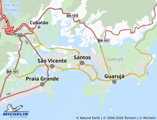 MICHELIN Vila Belmiro map - ViaMichelin