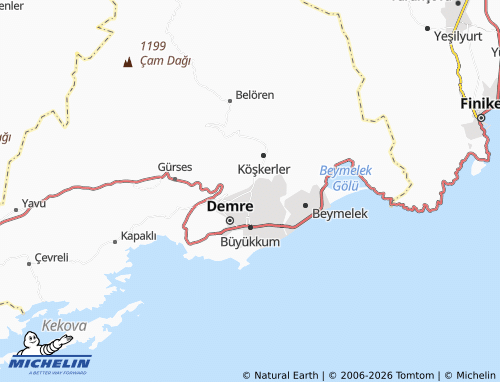 MICHELIN Alakent map - ViaMichelin