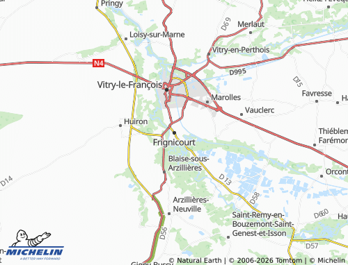 Mappa MICHELIN Frignicourt - ViaMichelin
