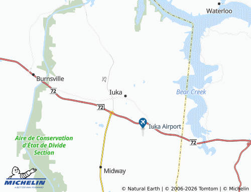 Mapa MICHELIN Iuka - ViaMichelin