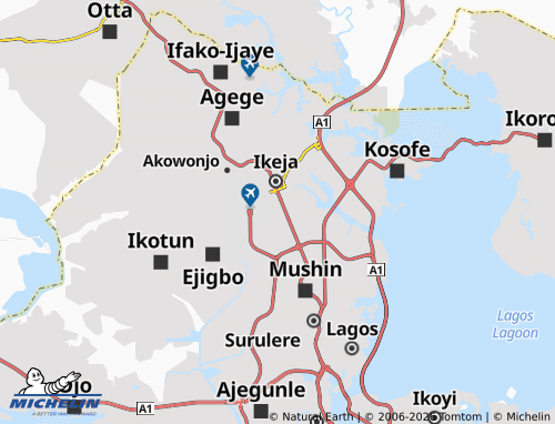Carte MICHELIN Shogunle - ViaMichelin