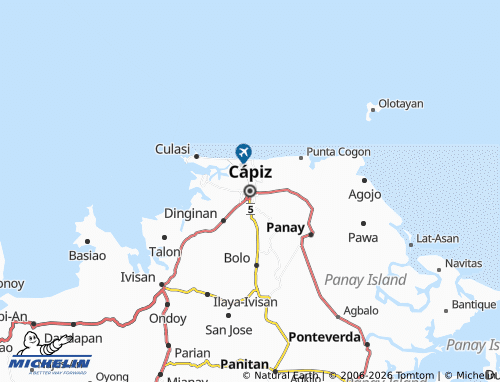 MICHELIN Capiz map - ViaMichelin