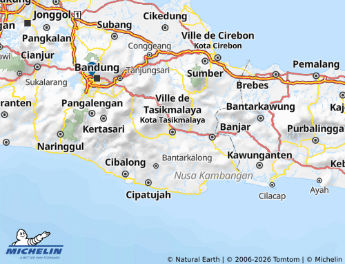 MICHELIN-Landkarte Kota Tasikmalaya - ViaMichelin