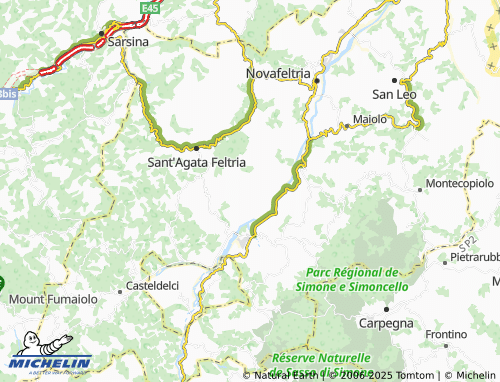MICHELIN Petrella Guidi map - ViaMichelin