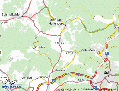 MICHELIN Viernau map - ViaMichelin