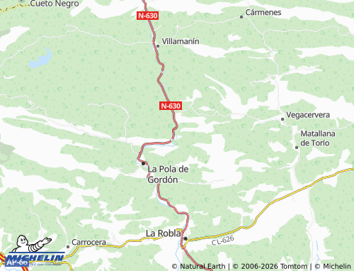MICHELIN Santa Lucía map - ViaMichelin