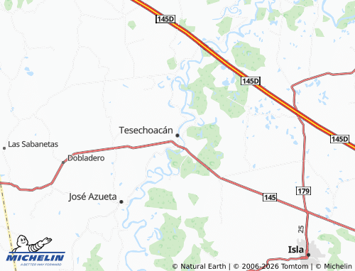 Mapa MICHELIN Tesechoacán - ViaMichelin
