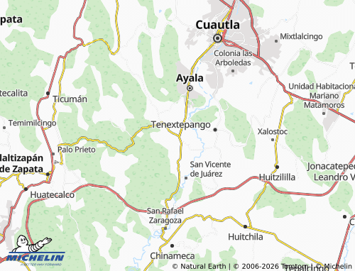 MICHELIN-Landkarte Moyotepec - ViaMichelin