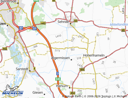 MICHELIN Lühnde map - ViaMichelin