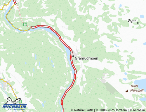 MICHELIN Granrudmoen map - ViaMichelin