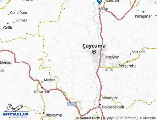 Mappa MICHELIN Dereli - ViaMichelin