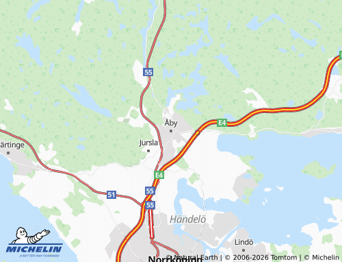 MICHELIN Åby map - ViaMichelin