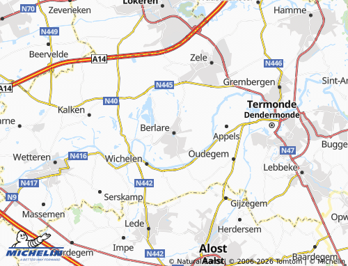 Mapa MICHELIN Berlare - ViaMichelin
