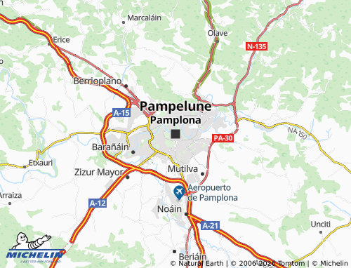 Mapa MICHELIN Pamplona - ViaMichelin