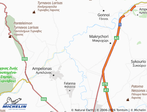 MICHELIN Mikrolithos map - ViaMichelin