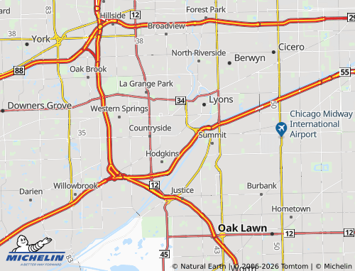 Mapa MICHELIN McCook - ViaMichelin