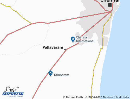 Carte MICHELIN Pallavaram - ViaMichelin