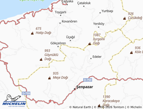 Mappa MICHELIN Dördül - ViaMichelin
