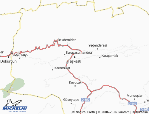 Mapa MICHELIN Taşkesti - ViaMichelin