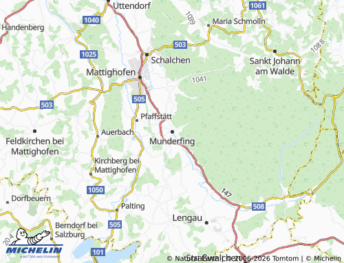 MICHELIN Munderfing map - ViaMichelin