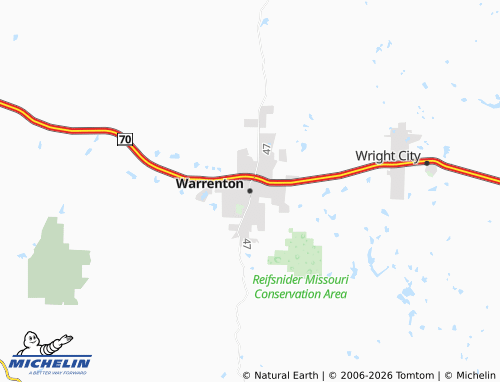 Mapa MICHELIN Warrenton - ViaMichelin