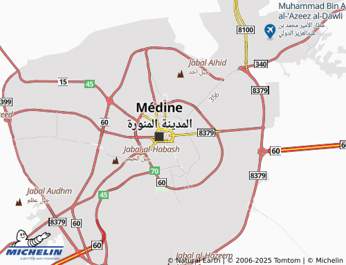 MICHELIN Bani Muawiyah Dist map - ViaMichelin