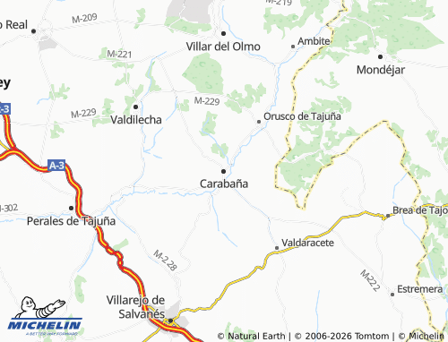 MICHELIN-Landkarte Carabaña - ViaMichelin