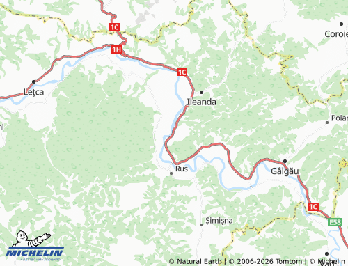MICHELIN-Landkarte Dăbâceni - ViaMichelin