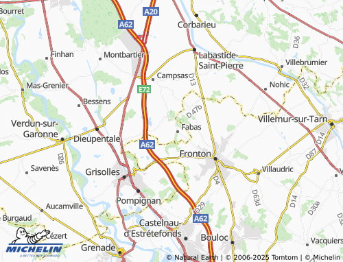 MICHELIN Braguillou map - ViaMichelin