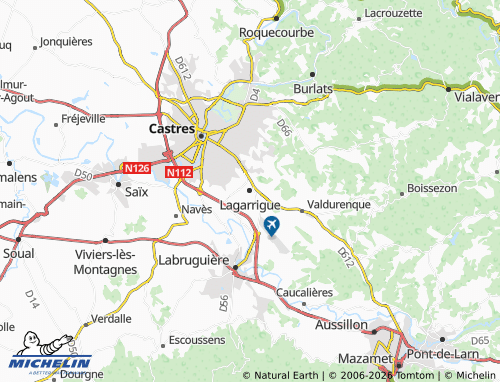 MICHELIN Lagarrigue map - ViaMichelin