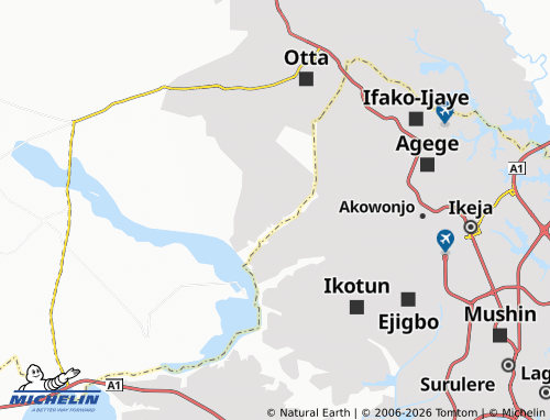 MICHELIN Aiyetoro map - ViaMichelin
