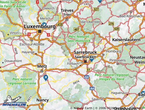 MICHELIN Saarlouis map - ViaMichelin