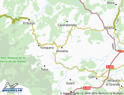 Mappa MICHELIN Alozaina - ViaMichelin