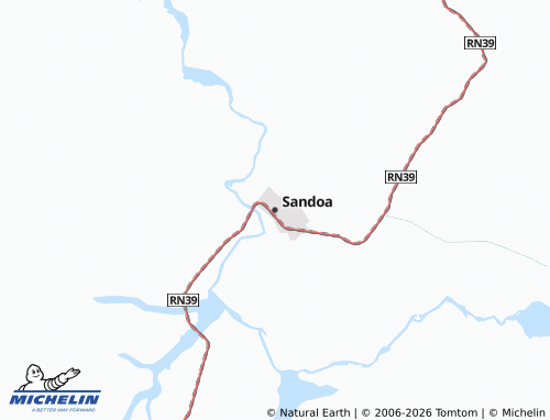 Mappa MICHELIN Sandoa - ViaMichelin