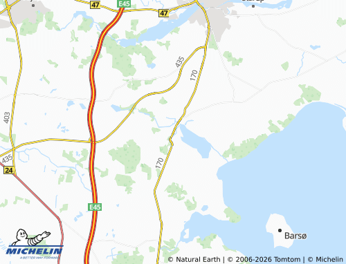 MICHELIN Hoptrup map - ViaMichelin