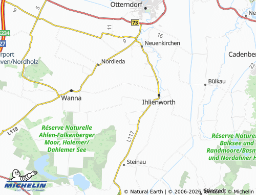 MICHELIN Mittelteil map - ViaMichelin