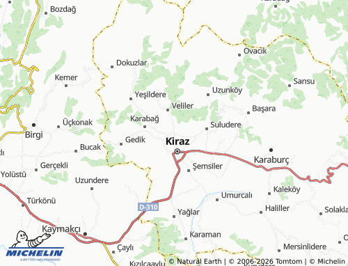 MICHELIN Ceritler map - ViaMichelin