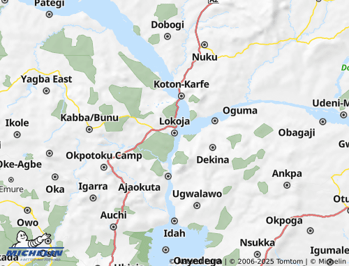 MICHELIN Kogi map - ViaMichelin