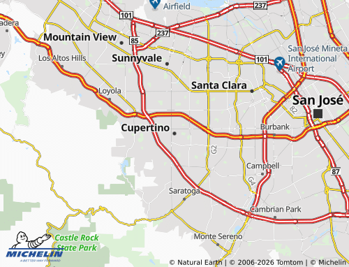 Mapa MICHELIN Cupertino - ViaMichelin